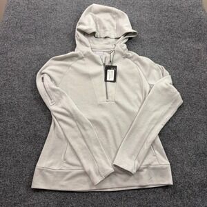 Dunning Golf Penrose Hoodie Womens M Grey 1/4 Zip Sleeve Pocket Athleisure
